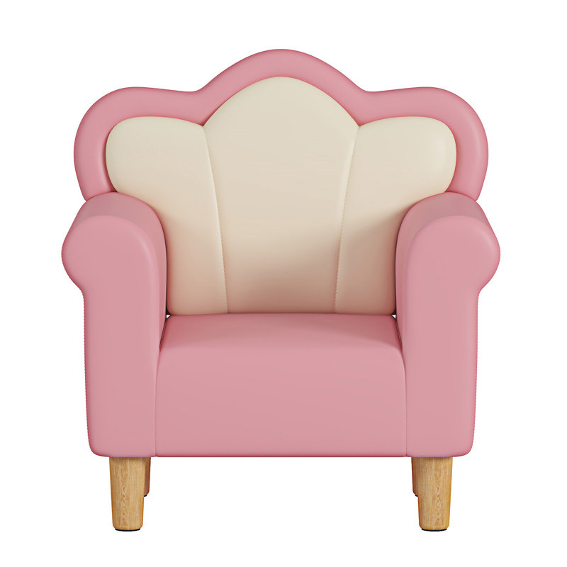 Chaise rembourrée en forme de pétale pour tout-petits
