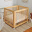 Drap-housse pour lit de bébé à rayures Oat
