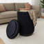 Tabouret de coiffeuse rond avec rangement-97849618