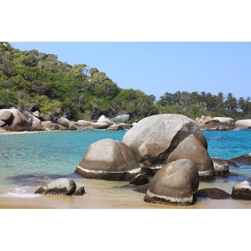 Caribbean Beach by ToniFlap - Wrapped Canvas Print, 30cm H x 46cm W