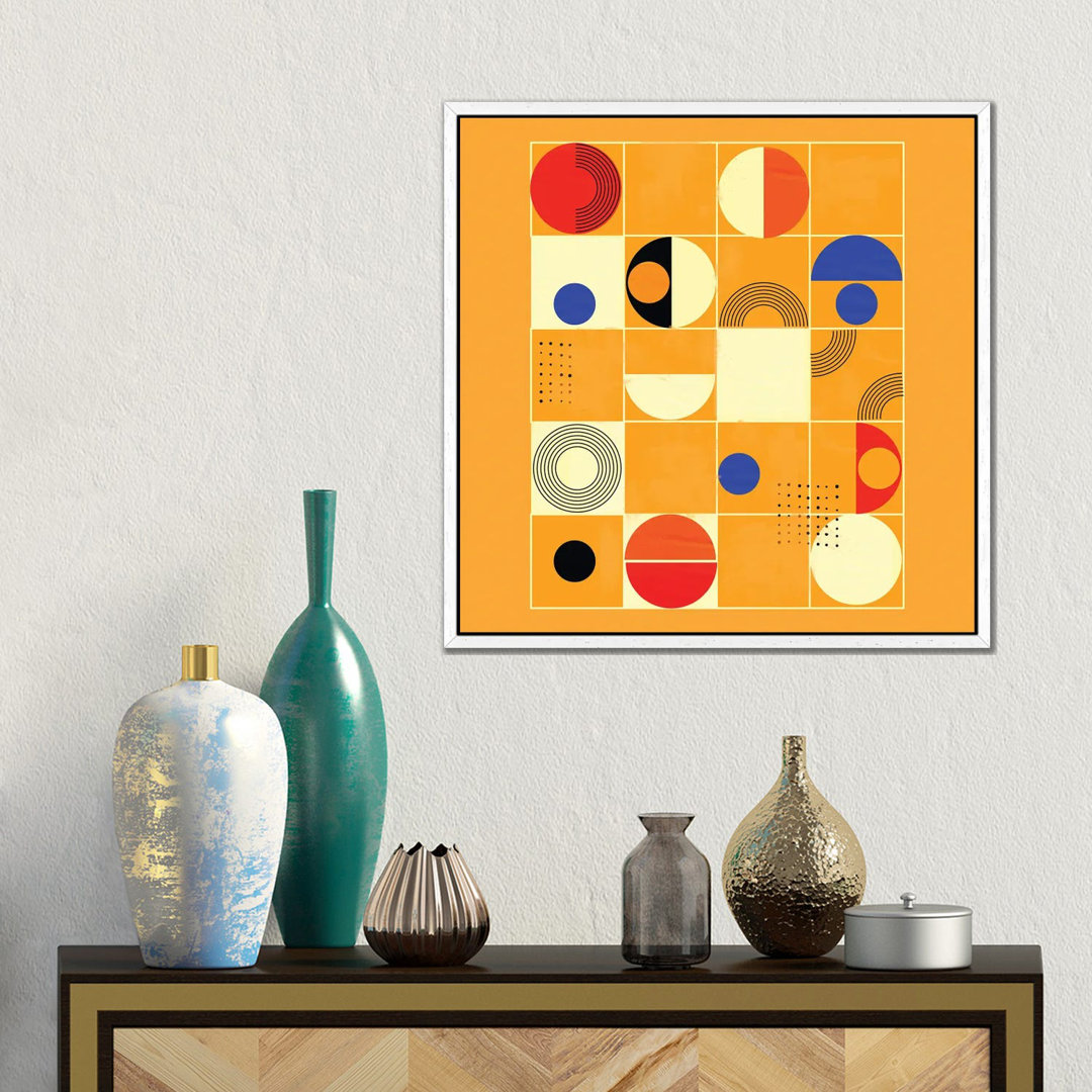 Mid Century Abstract III von Show Me Mars - Galerie-umwickelte Leinwand Giclée auf Leinwand