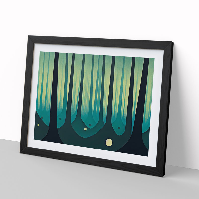 Extraordinary Forest - Single Picture Frame Painting, Black, 46cm H x 64cm W x 2cm D