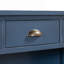 Console moderne rétro avec 3 tiroirs de rangement, table d'entrée avec 3 paniers tissés en jacinthe d'eau, table d'appoint-700228626