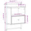 40cm W Manufactured Wood Bedside Table-94004232