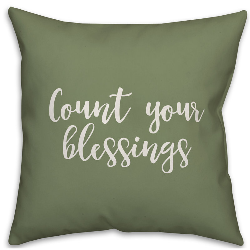  Comptez vos oreillers, vert, Housse de coussin