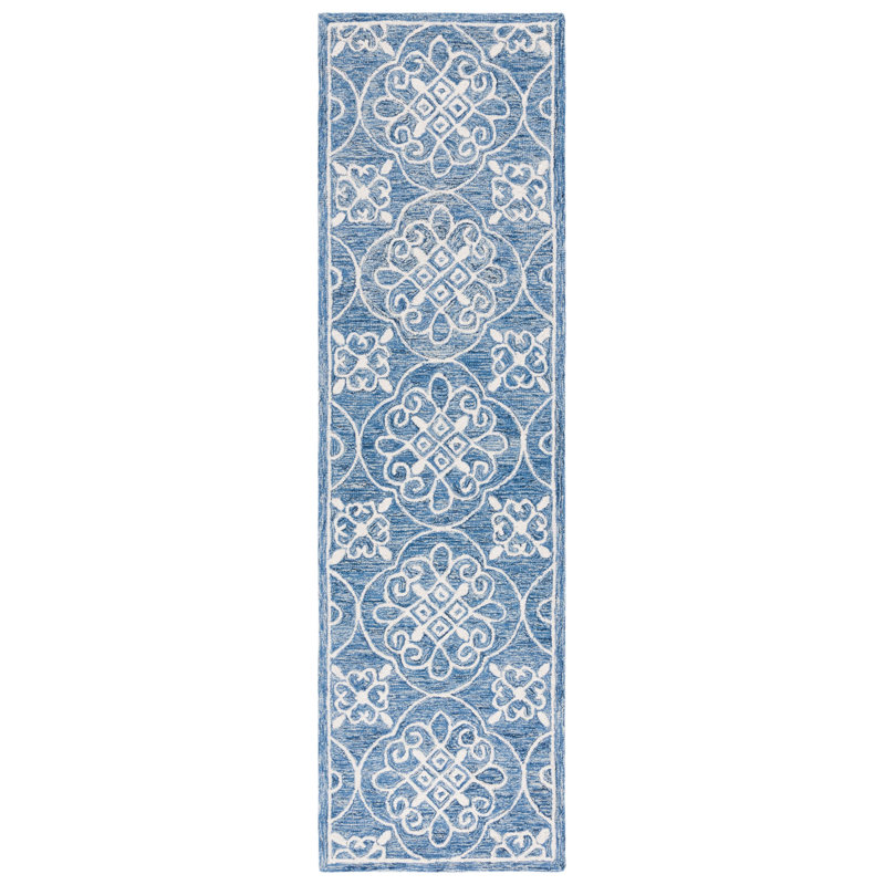Lauren Ralph Lauren Hand Tufted Wool & Cotton Damask Rug, Runner 2'3" x 8'