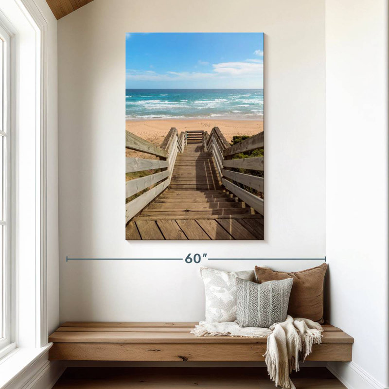 Lilie Phillip Beach Staircase, 48" H x 32" W