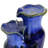 Tiered Pitchers Contemporary Blue Ceramic Indoor Tabletop Fountain