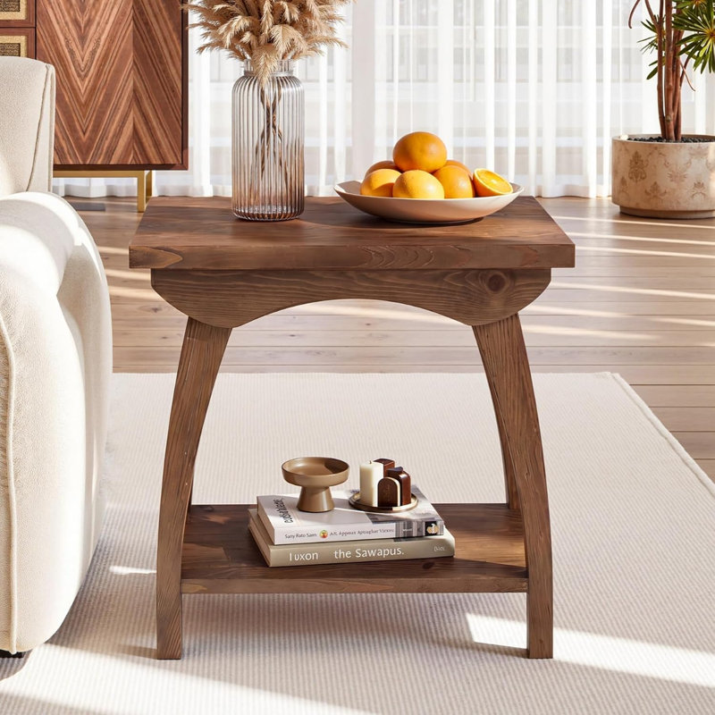 Solid Wood End Table