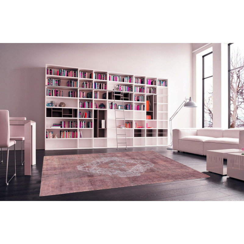 Canvello Overdyed Purple Rug For Living Room - 9'3" X 12'4"