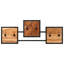 Karli Solid Wood 6 - Hook Wall Mounted Coat Rack
