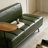 55"Inch Width Modern End of Bed Bench,Faux Leather Upholstered With side table-1527898786