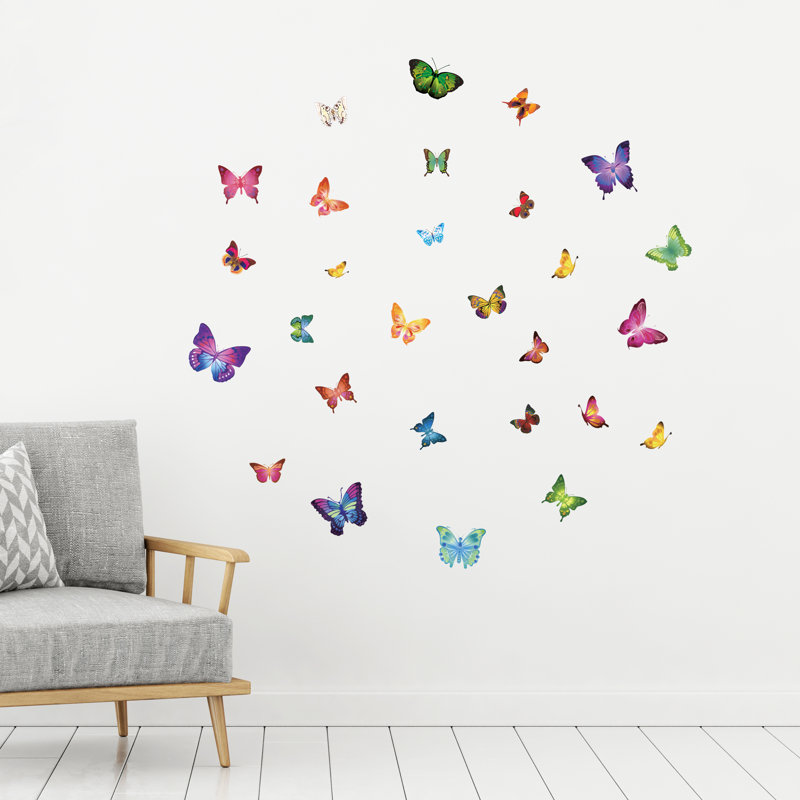 Adhésif décoratif 28 papillons