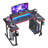 Monike 51“/59” U-Shaped Computer Desks with LED Lights, Gaming Desks with Monitor Stand, Headphone Hook and Cup Holder-2144167288