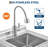 Stainless Steel Freestanding Utility Sink with Pull-Out Faucet, Single Bowl Slop Sink for Laundry Room, Garage, Commercial Kitchen & Dog Wash,  21.6x19.6x37.5inch