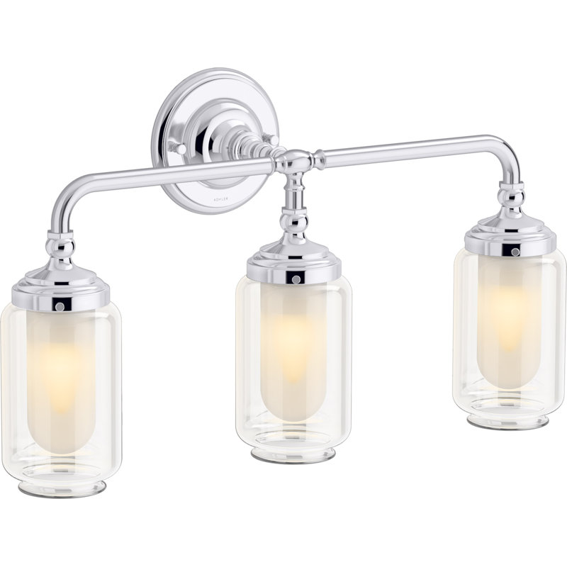 Artifacts 23 In. Three-Light Sconce, Polished Chrome