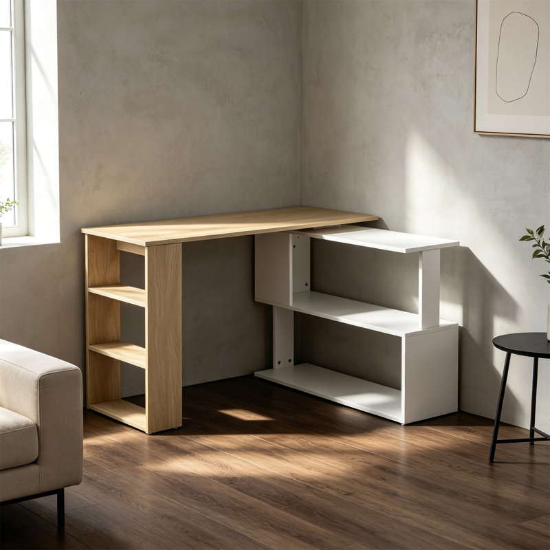 L-Shaped MDF Computer Desk