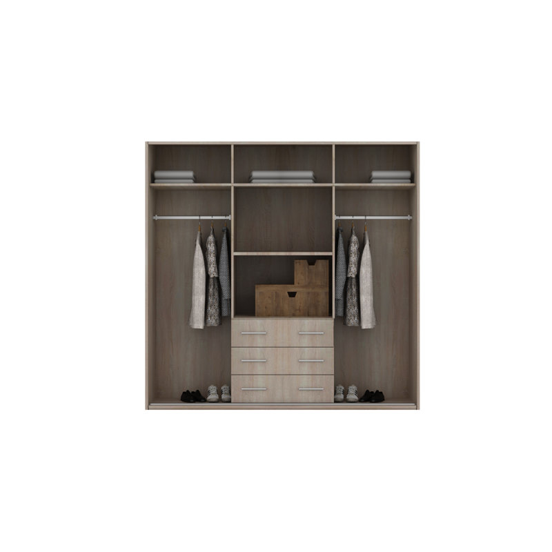 Syrius Armoire, White, 83" H x 71" W x 23" D