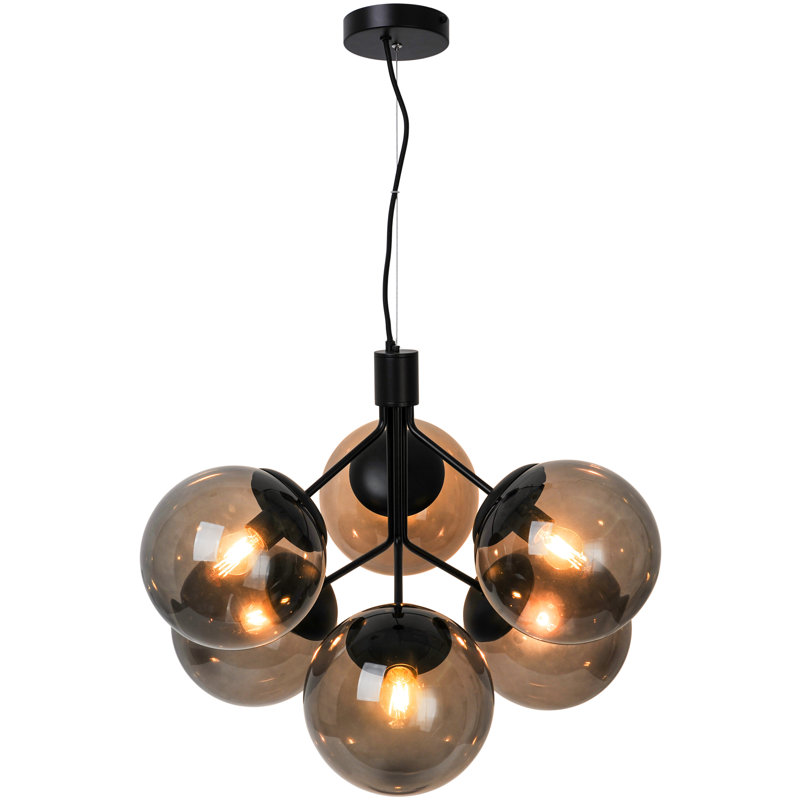 Ivona 6 - Light Sphere Pendant, Black
