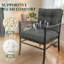 Coussins de siège / dossier intérieur et extérieur Anjelyka l 20 po x P 20 po, coussins de chaise de patio rembourrés améliorés-757178420-742079650
