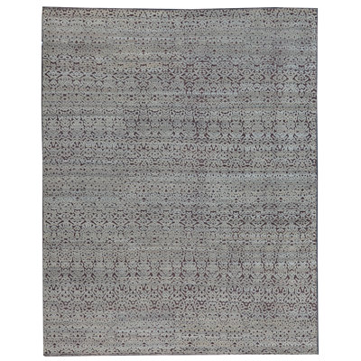 Wool Moroccan Area Rug in Purple