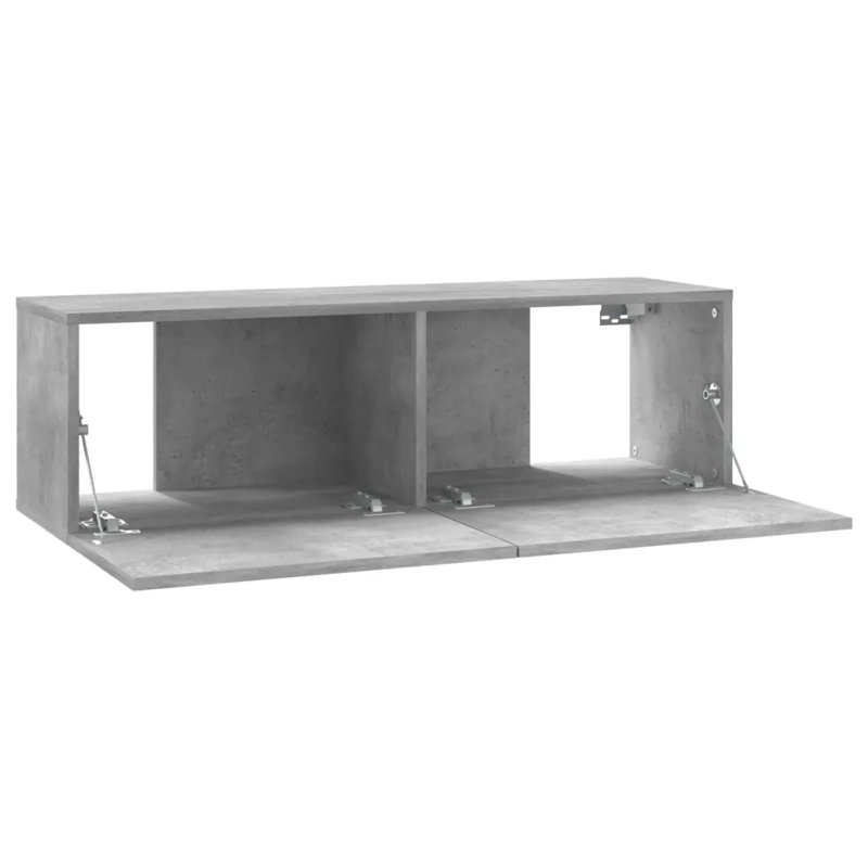 Angeleen Unfinished TV Stand, Concrete Grey, 100cm