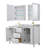 Daria 60'' Double Bathroom Vanity with Carrara Marble Top-97961478-97961482