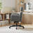 Cross-Legged Office Chair With Adjustable Armrests, Seat Height & Removable Headrest-1538526801