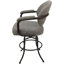 Tabouret de comptoir pivotant rembourré avec structure en métal Pompton-1523330100-1523330103