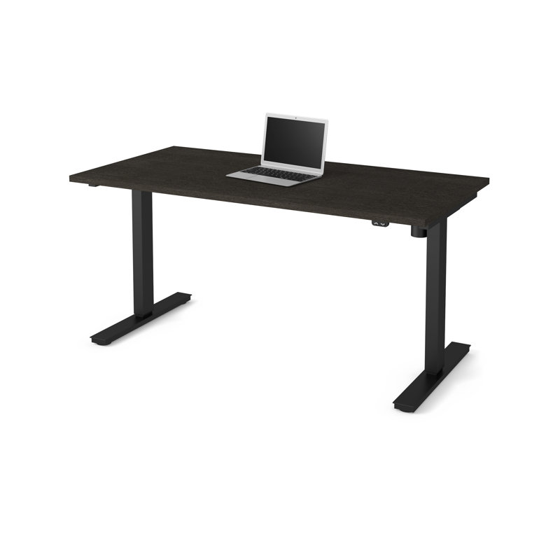 Adjustable Standing Desk, 45" H x 60" W x 30" D, Deep Gray