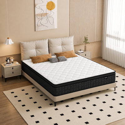 Matelas hybride ferme 12 po - ressorts ensachés, isolement de mouvement et CertiPUR-US