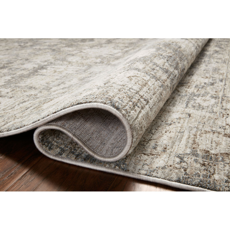 Tapis ardoise / beige Amber Lewis x Loloi Honora, Rectangle 9 pi 6 po x 13 pi