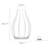 Judkins - White Vase - White, Clear
