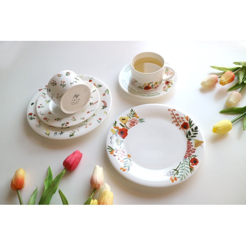 Language of Flowers Cups and Saucers
