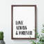 Love Always and Forever - Picture Frame Typography-62802600-62802601