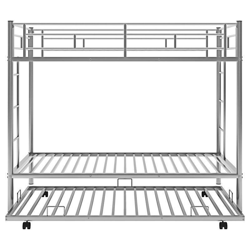 Bunk Bed With Trundle, Silver