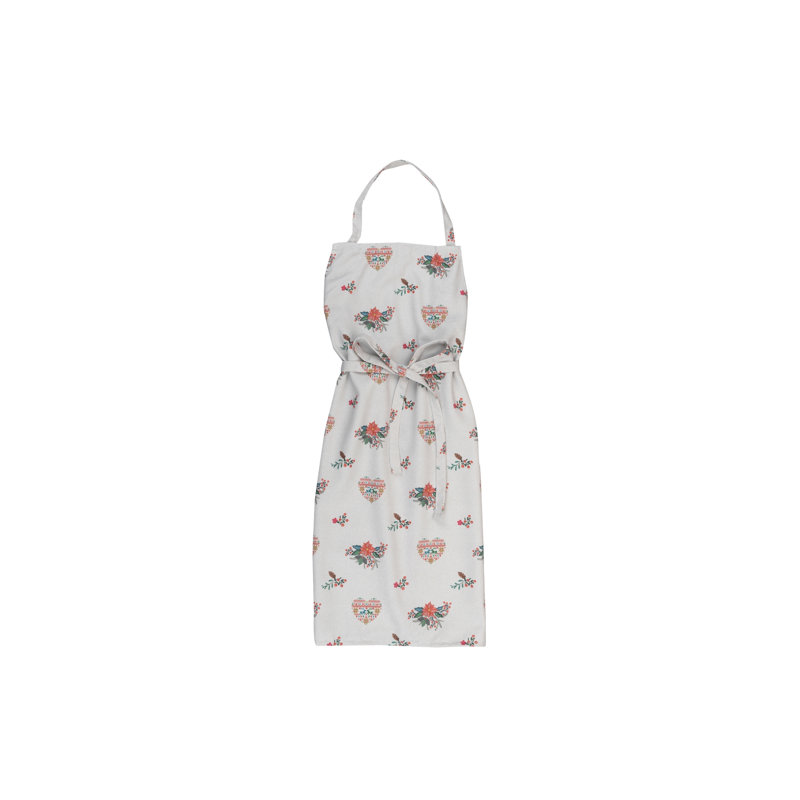Christmas Floral Bib Apron