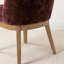 Chaises de salle à manger rembourrées à dossier haut avec pieds en bois massif, assise de 18 po-133632340
