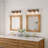 Kinman 3-light Brown Farmhouse Vanity Light Bar