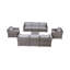 Ensemble de conversation pour 8 personnes avec coussins Biles Wicker