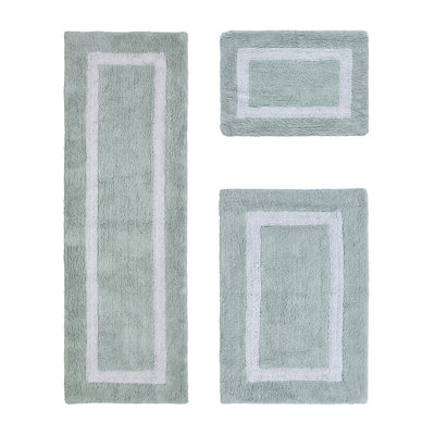 Atle Reversible Cotton Tufted Bath Rug Set