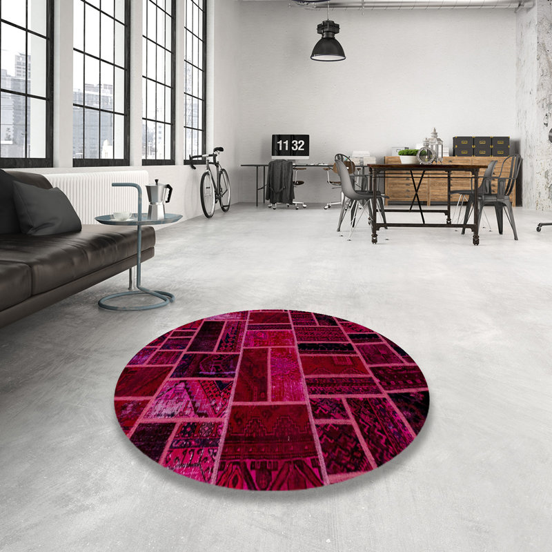 Abstract Indoor Rug, Round 4'