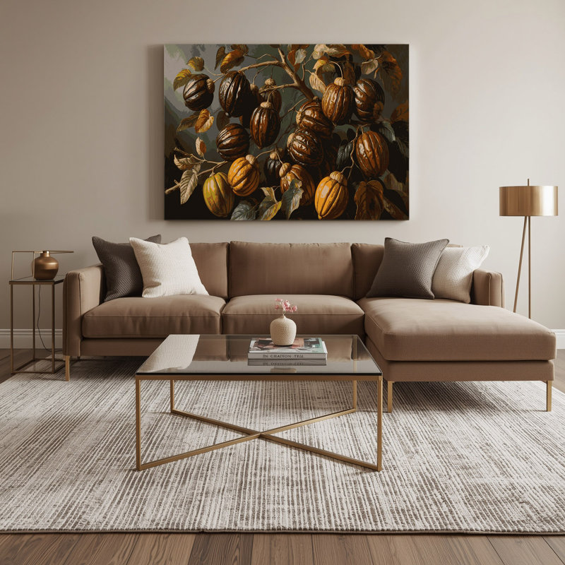Fruit Carob Black Canvas Wall Art, 11" H x 14" W