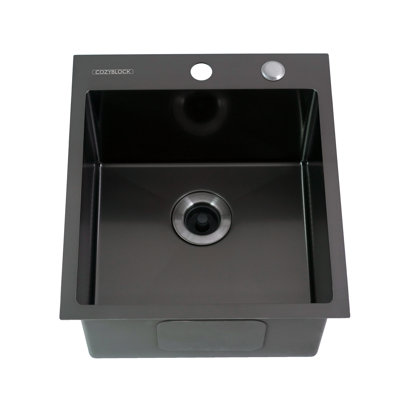 EmboPress 18'' L Single Bowl Stainless Steel Kitchen Sink