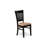 5 Piece Dining Table Set Includes a Rectangle Dining Room Table and 4 Linen Fabric Chairs, Black-1318889969-1341645302