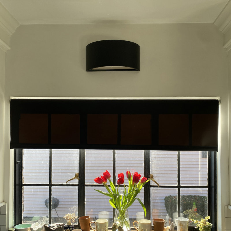 Shield Nicosia 14.25"W Ceramic Up/Down Sconce in Natural Bare Bisque, No, Bare Bisque