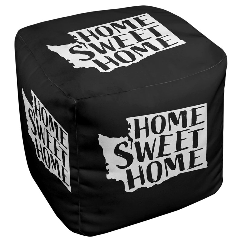 Repose-pieds à cubes washington the home, Noir