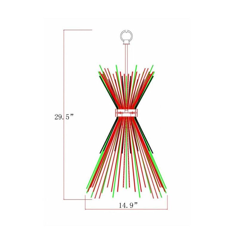 Fayetteville 1 - Light Gold Unique/Statement Pendant
