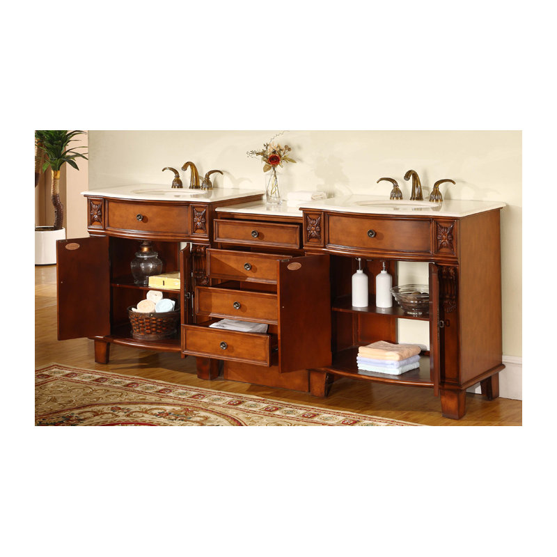 Ensemble de meuble-lavabo double 84 po Toledo