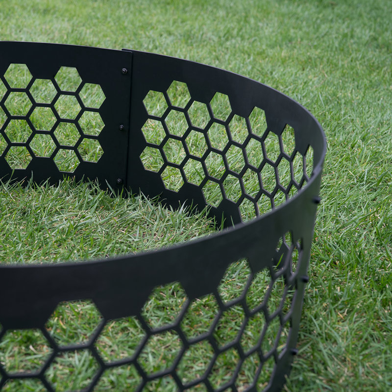 Jenal Round Steel Wood Burning Fire Pit